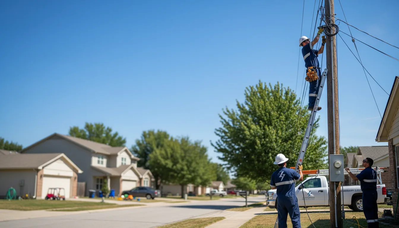 Residential electrician providing installation services in Basehor, KS